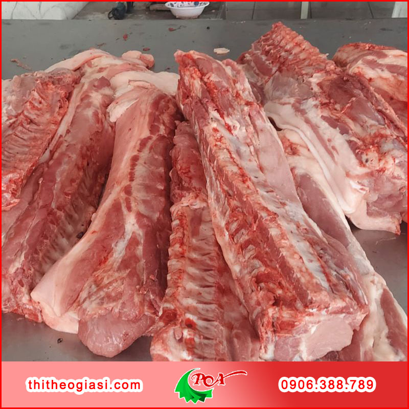 Tiêu chuẩn của thịt heo mảnh tươi, sạch, chất lượng