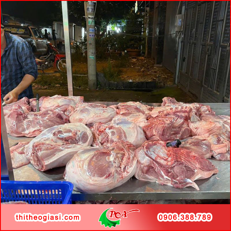 Tiêu chuẩn thịt heo sạch cung cấp cho khu chế xuất, khu công nghệ cao